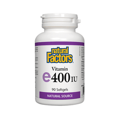 Natural Factors Vitamin E 400IU  90 Softgels