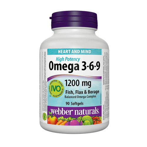 Webber Naturals Omega 3-6-9    90 Softgels