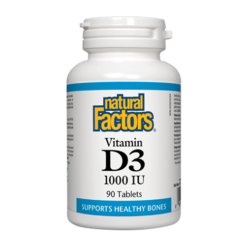 Natural Factors Vitamin D3 90 TABLETS