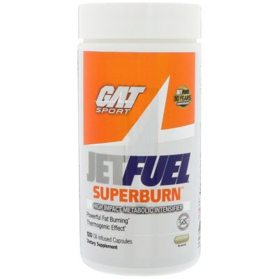 GAT JETFUEL SUPERBURN, 120 OIL-INFUSED CAPSULES