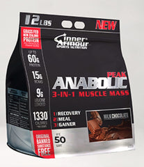 INNER ARMOUR PEAK ANABOLIC 3-IN-1 MUSCLE MASS 12 LBS MILK CHOCOLATE