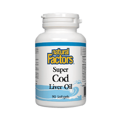 Natural Factors Super Cod Liver Oil 90 Soft Gell