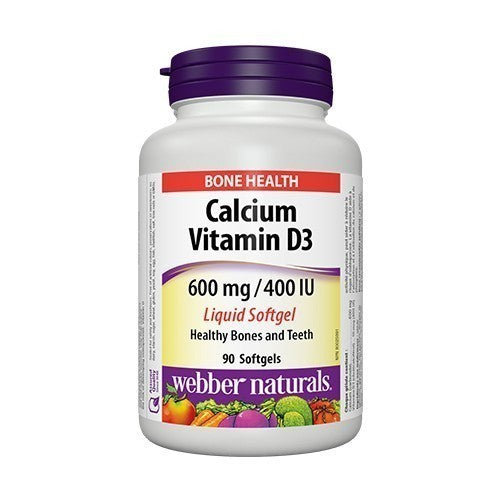 Webber Naturals Calcium with Vitamin D3 90 Softgels