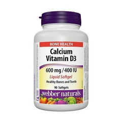 Webber Naturals Calcium with Vitamin D3 90 Softgels