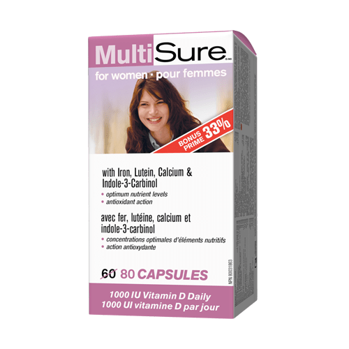 Webber Naturals MultiSure for Women 80 Capsules