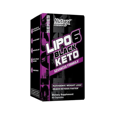 Nutrex Research Lipo6 BLACK KETO 60 Black Caps