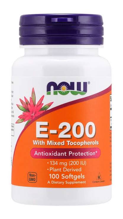 NOW Food Vitamin E-200 100 Softgels