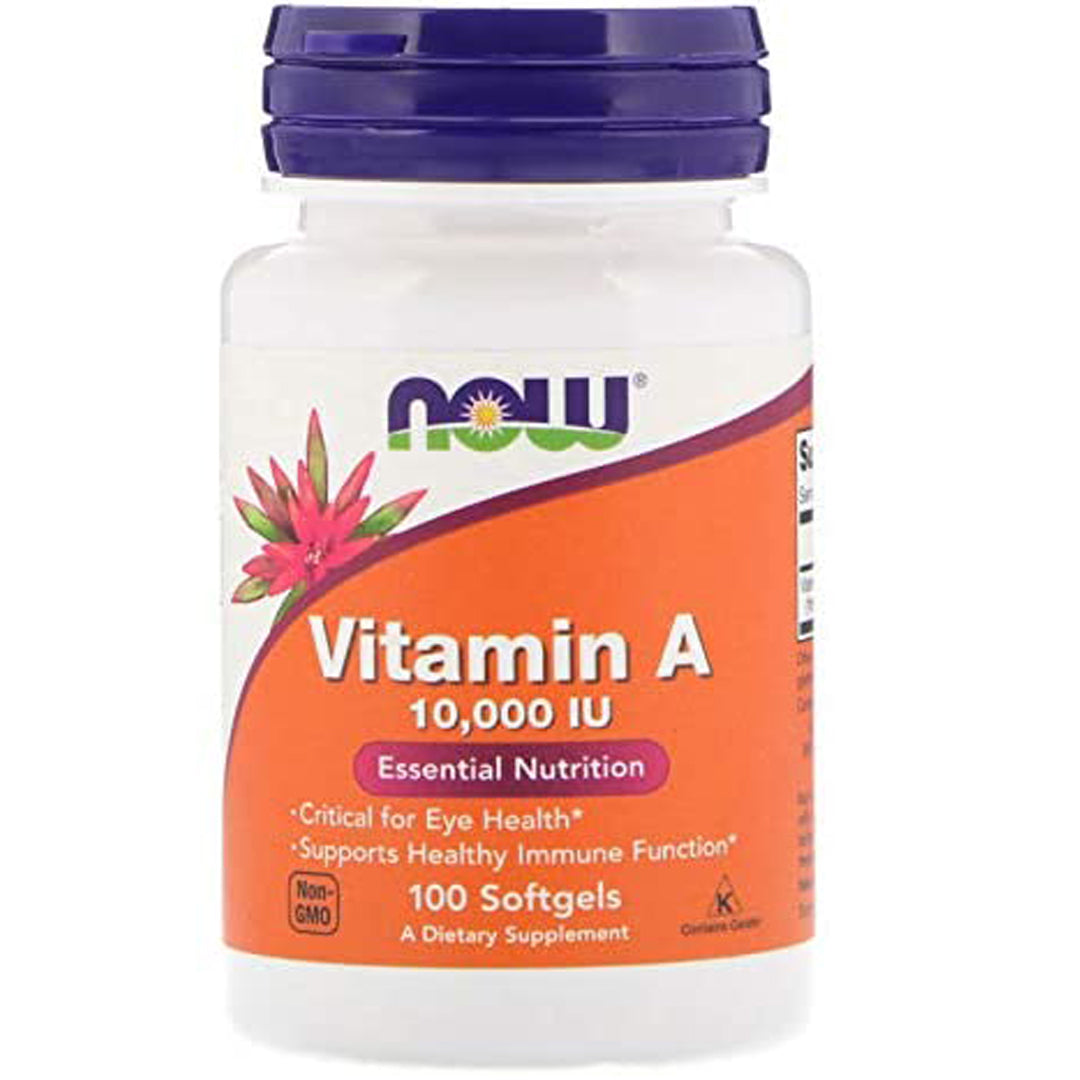 Now Foods Vitamin A 10,000 IU 100 softgels